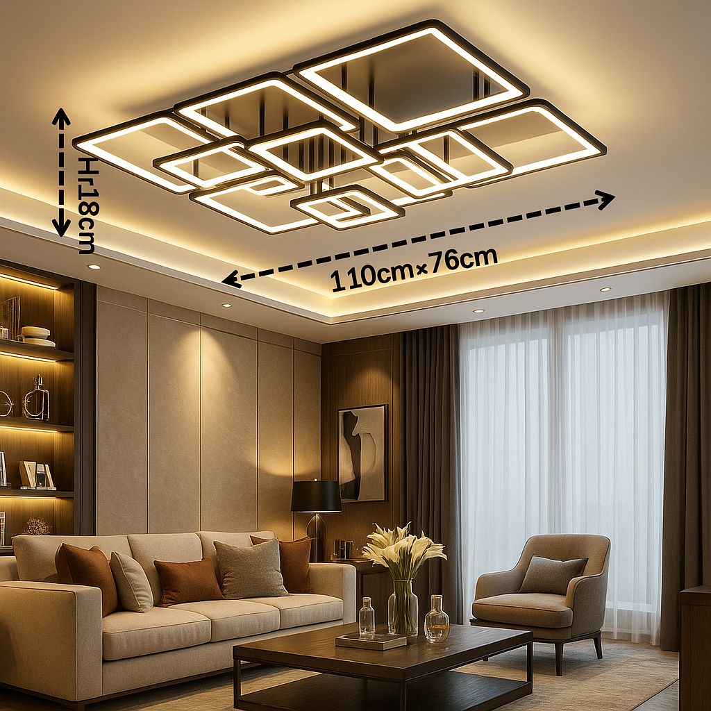 Suspension LED Élancée – Design Industriel