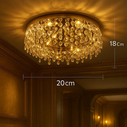 Plafonnier Sculptural Cristal – Métal Design