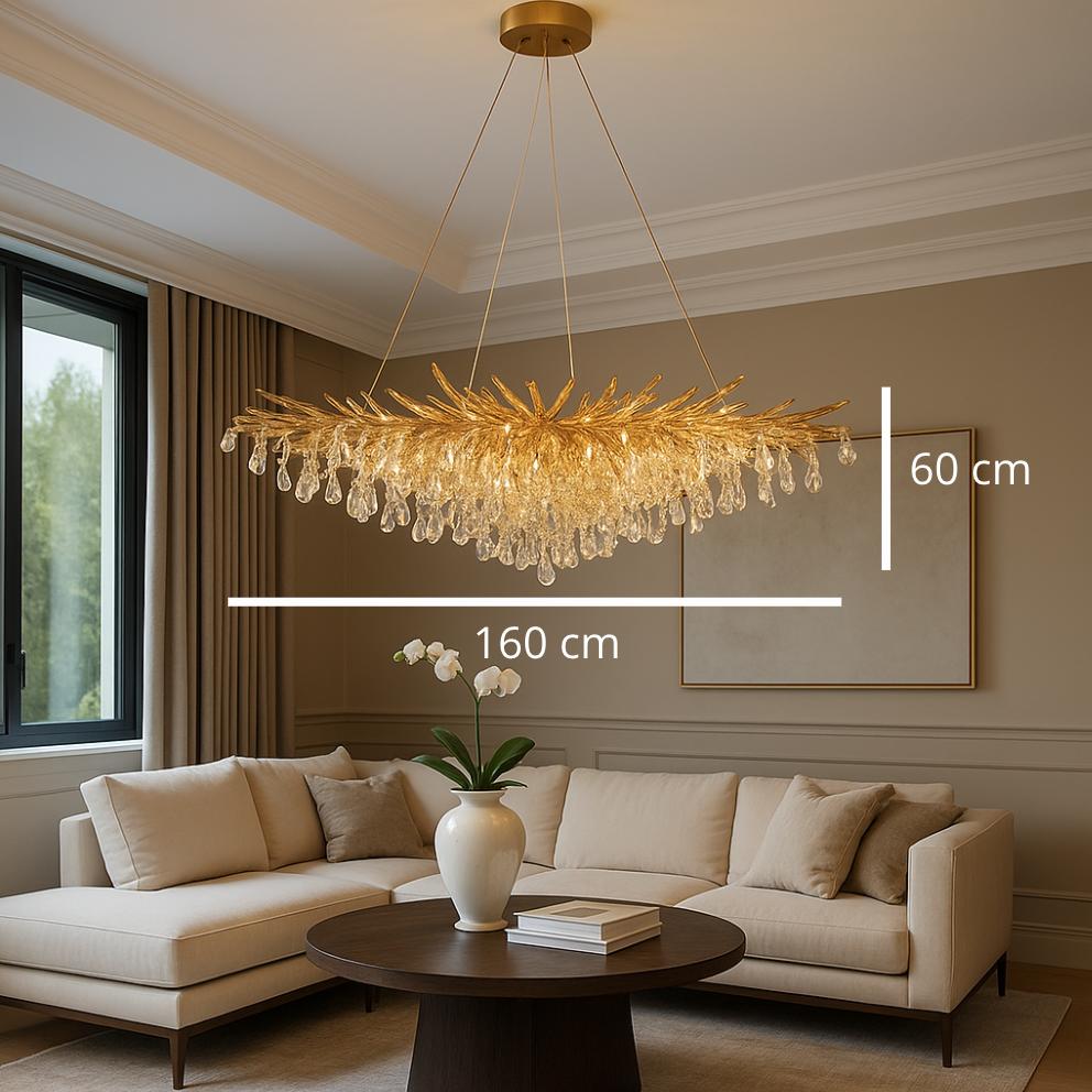 Suspension LED Sculpturale – Forme Torche Moderne