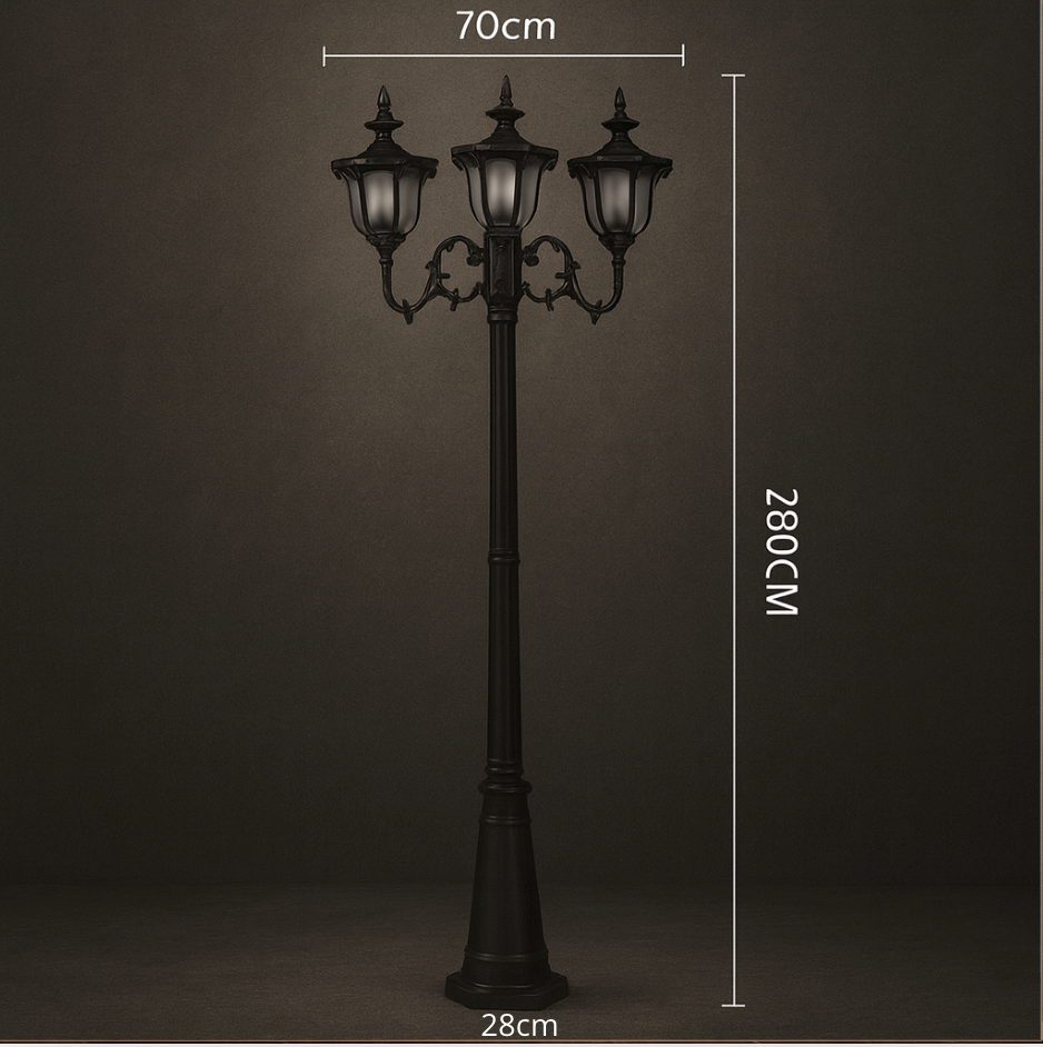 Lampadaire Classique Double Extérieur