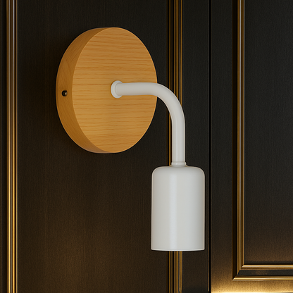 Double Applique Murale Scandinave en Bois