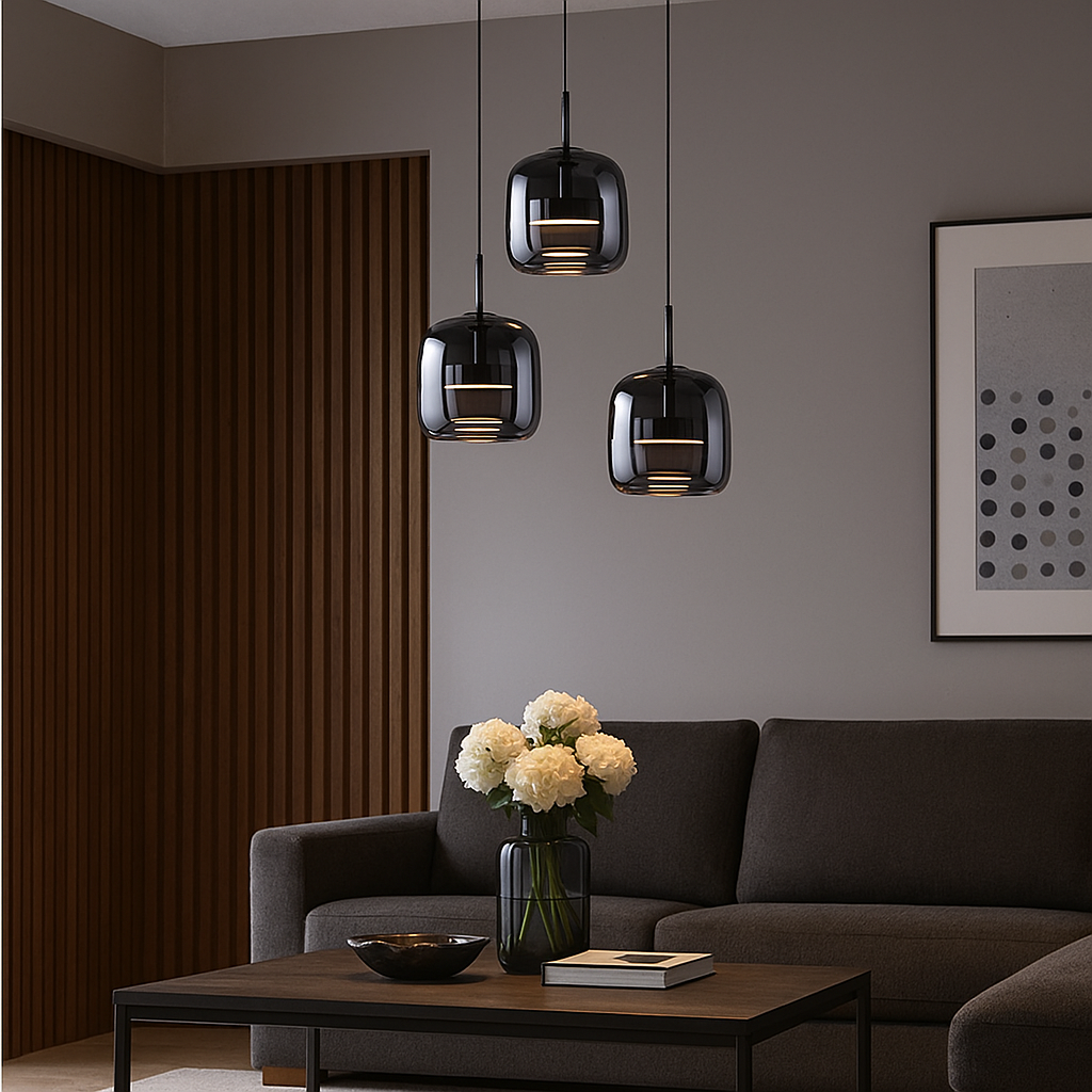 Suspension Verre Kagu – Style Nordique & LED