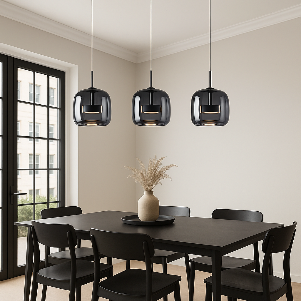 Suspension Verre Kagu – Style Nordique & LED