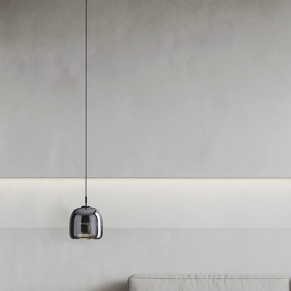 Suspension Verre Kagu – Style Nordique & LED