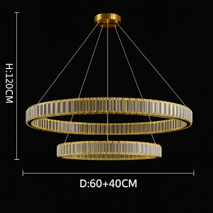 Lustre Architectural en Cristal