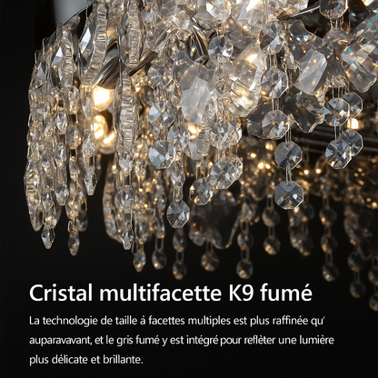 Plafonnier Sculptural Cristal – Métal Design