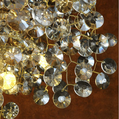 Lustre Cristal Élégance – Suspension Design Moderne