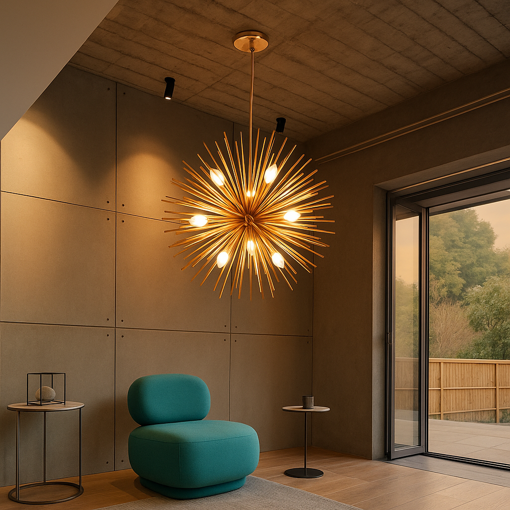 Suspension Designer « Éclat » – Boule LED