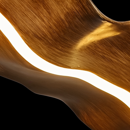 Lustre LED Ondulé – Effet Vague