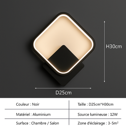 Applique Murale LED Géométrique Moderne
