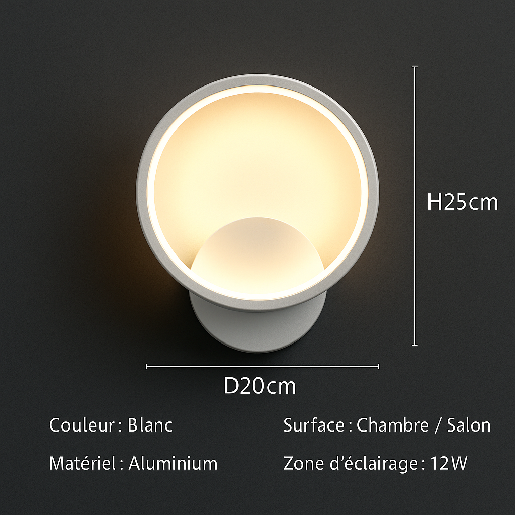 Applique Murale LED Géométrique Moderne