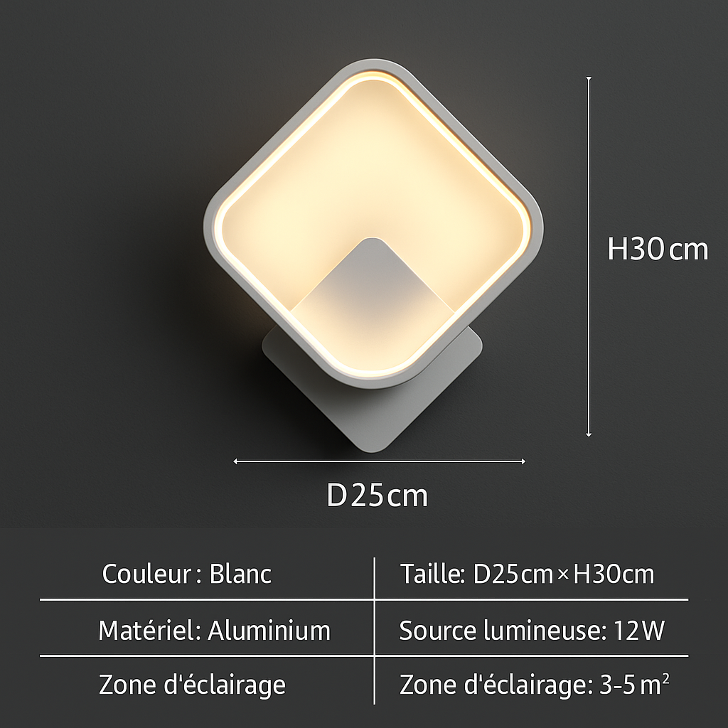 Applique Murale LED Géométrique Moderne