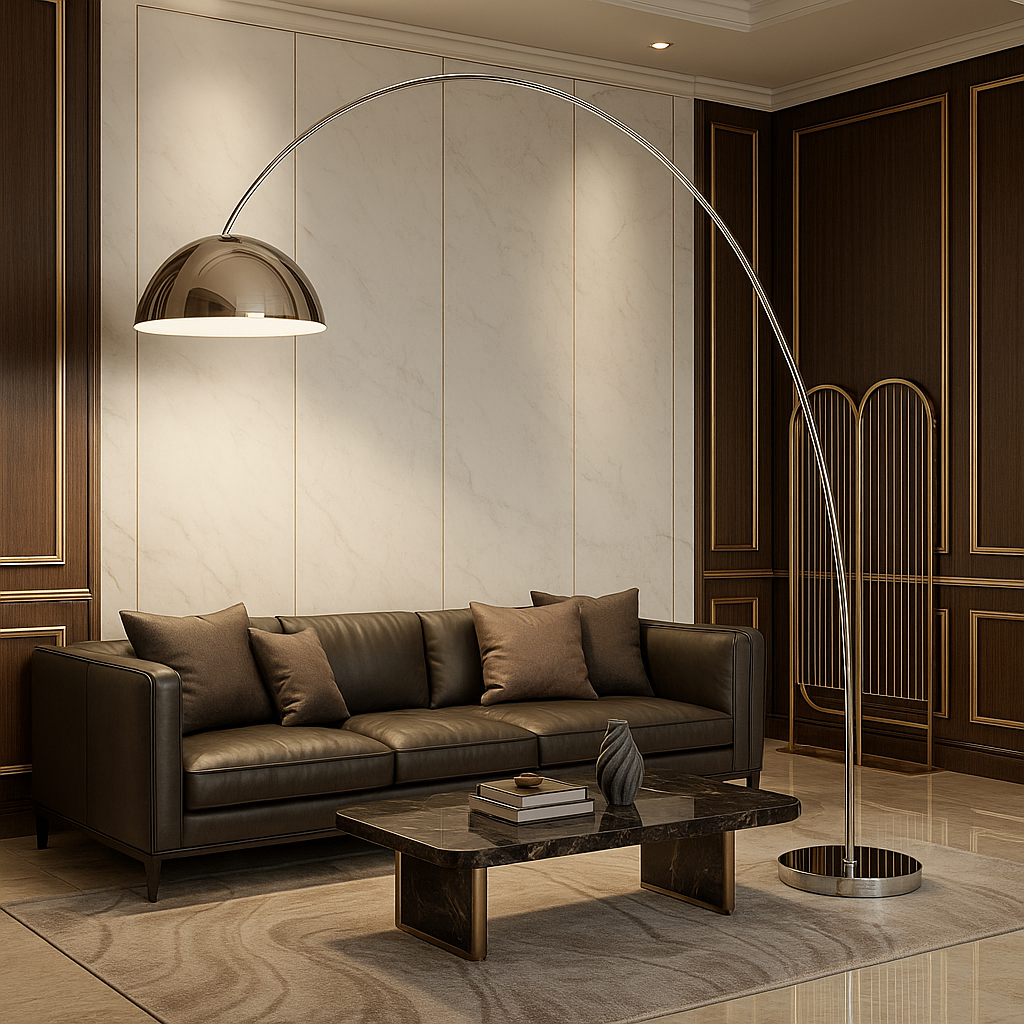 Lampadaire Forge Moderne – Fer Élancé