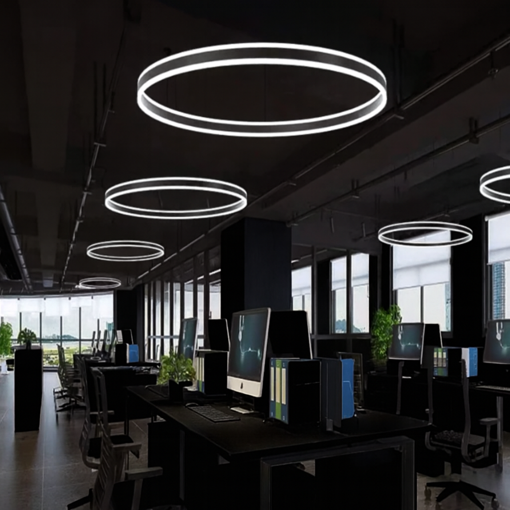 Suspension LED Circulaire – Intensité réglable